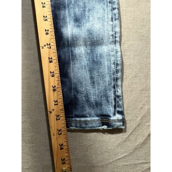 Maxime Cossoguy Jeans Womens 27 Blue Denim Pocketed Belted Zip Ladies 27x33 - Picture 13 of 14